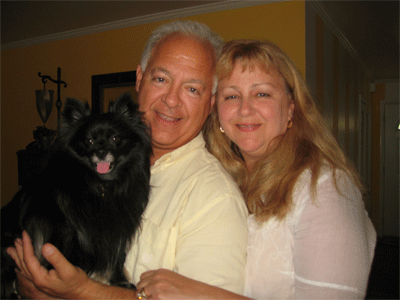 Councilman Bob & Cindy Weiner with their Pomeranian pup, Shayna