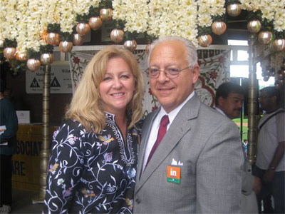 Councilman Bob Weiner and wife Cindy at India Fest 9/27/08