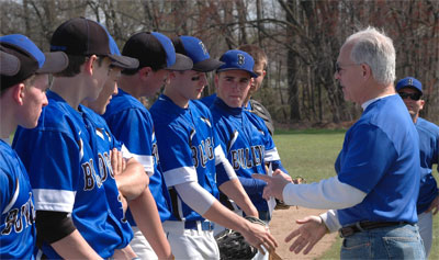 Councilman Weiner Sponsored County Grant Helps Build Brandywine HS Baseball Bleechers 4/23/09
